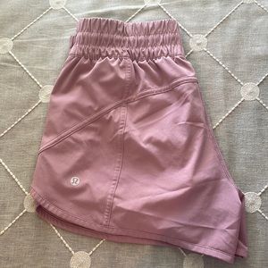Lululemon size 8 pink tracker shorts